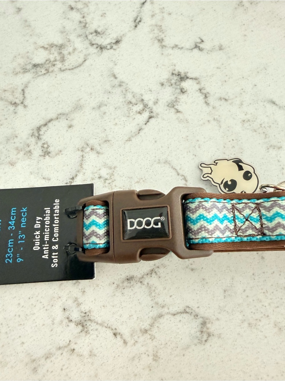 NWT- DOOG Dog Neoprene Chevron Collar -Benji Sz. Small 9”-13” - Picture 5 of 8
